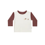 Quincy Mae Long Sleeve Pocket Tee - Smile