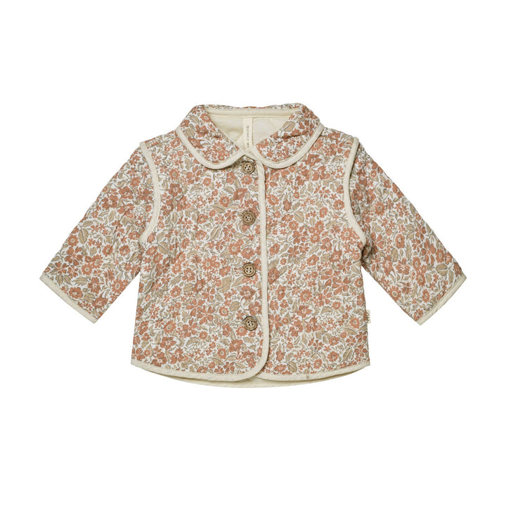 Quincy Mae Quilted Jacket - Rose Garden