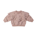 Ruffle Fleece Sweatshirt - Snow Stars