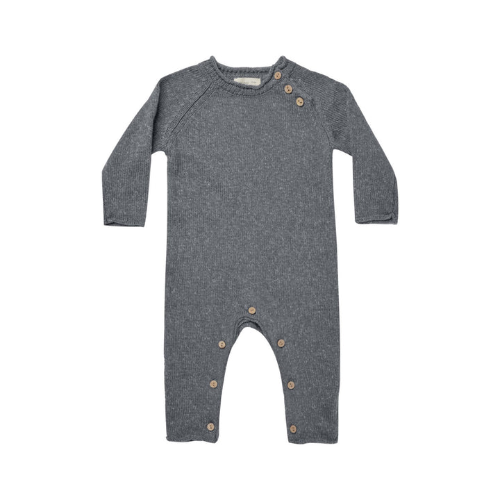Quincy Mae Cozy Heather Knit Jumpsuit - Navy