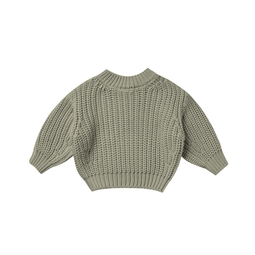 Quincy Mae Chunky Knit Sweater - Basil