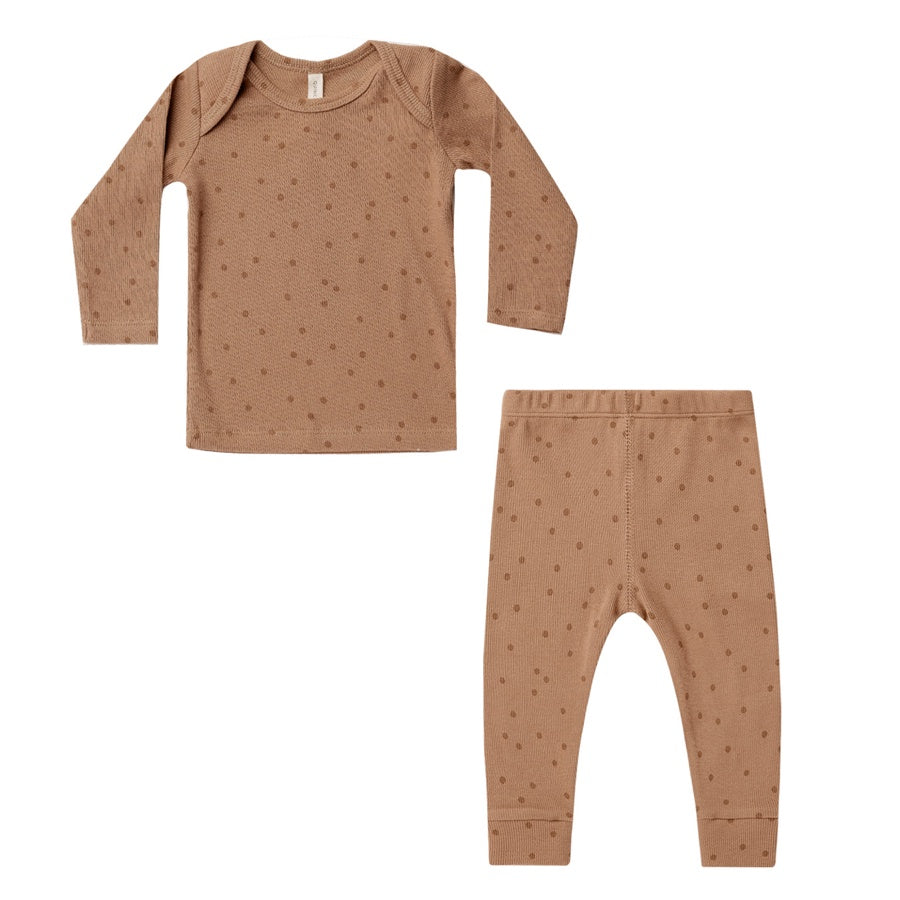 Quincy Mae Long Sleeve Tee And Legging Set | Dots