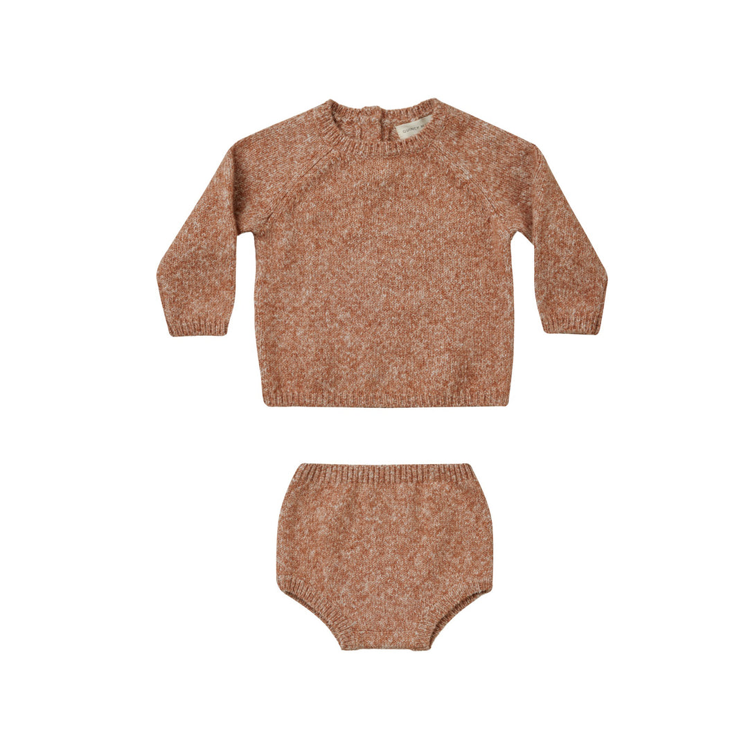 Quincy Mae Bailey Knit Set - Heathered Clay