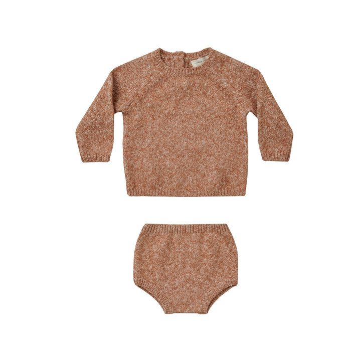 Quincy Mae Bailey Knit Set - Heathered Clay