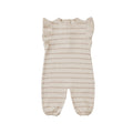 Mira Knit Romper - Heathered Oat Stripe