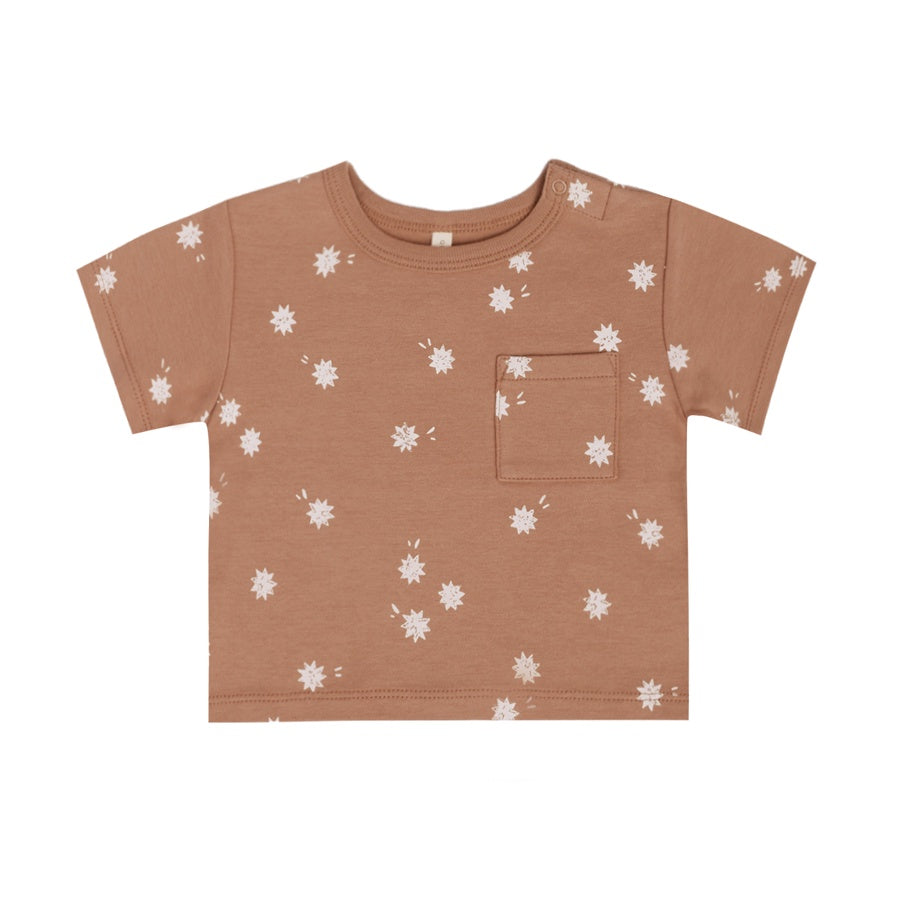 Quincy Mae Boxy Pocket Tee | Sunburst