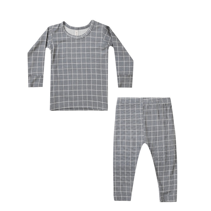 Quincy Mae Bamboo Pyjama Set | Grid
