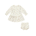Tiered Jersey Dress - Doves
