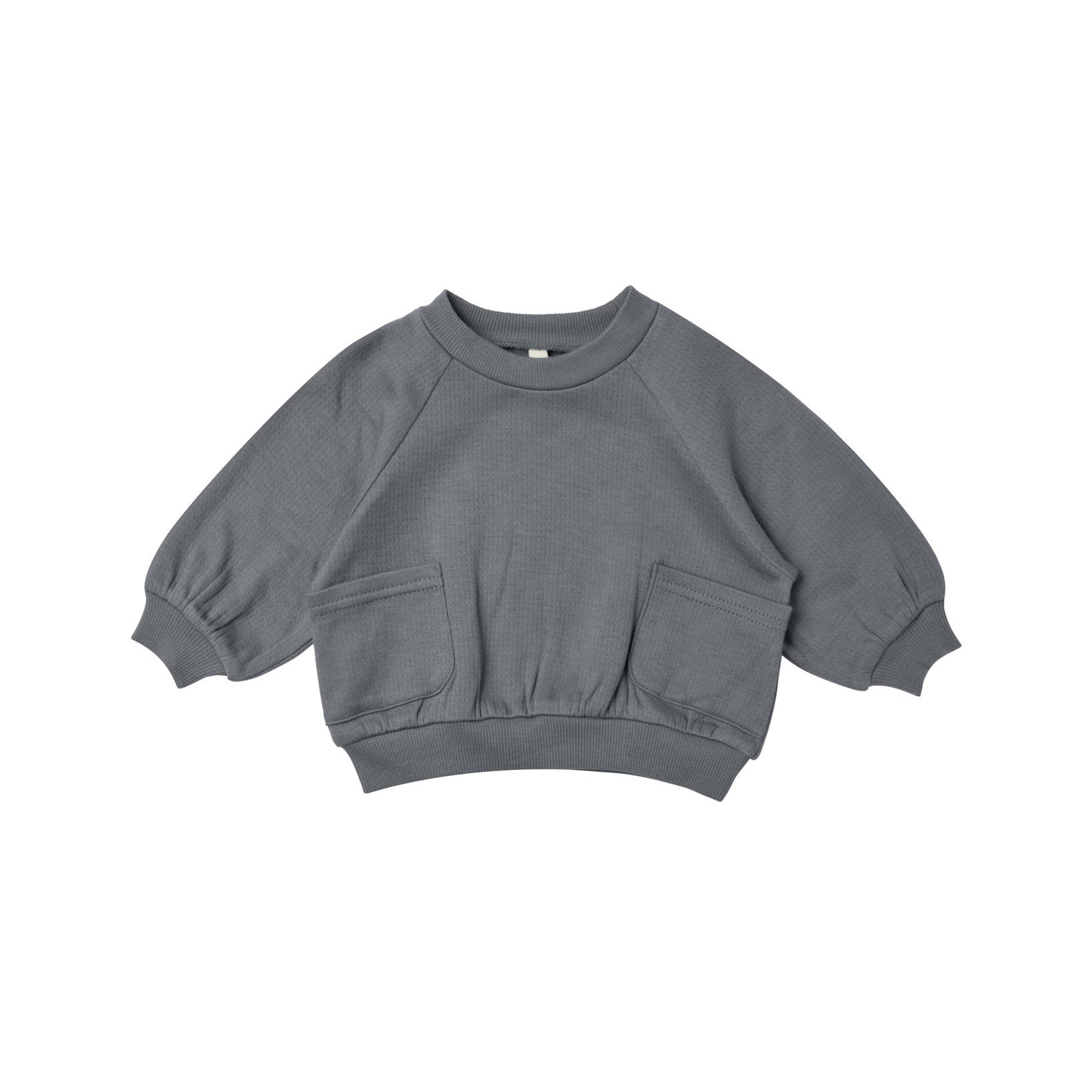 Quincy Mae Pocket Sweatshirt - Navy