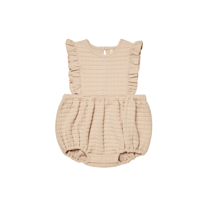 Quincy Mae Ruffle Bubble Romper - Shell