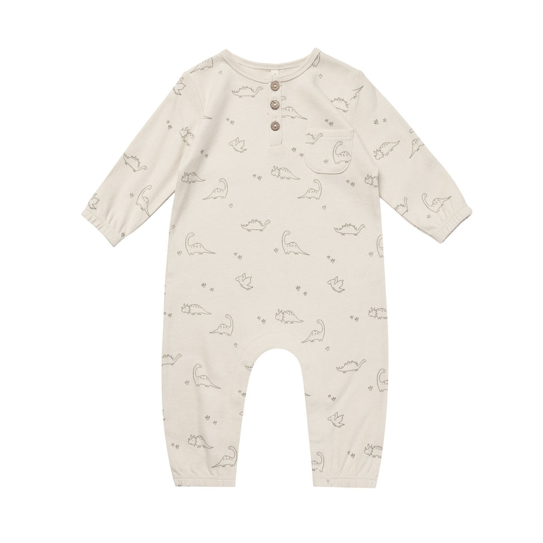 Quincy Mae Long Sleeve Jumpsuit - Dino