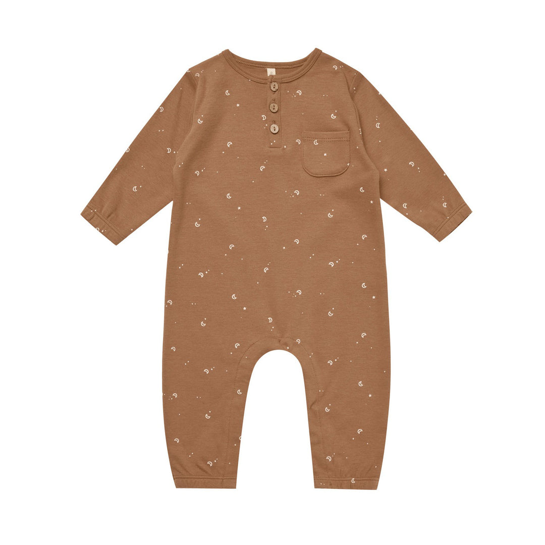 Quincy Mae Long Sleeve Jumpsuit - Moons