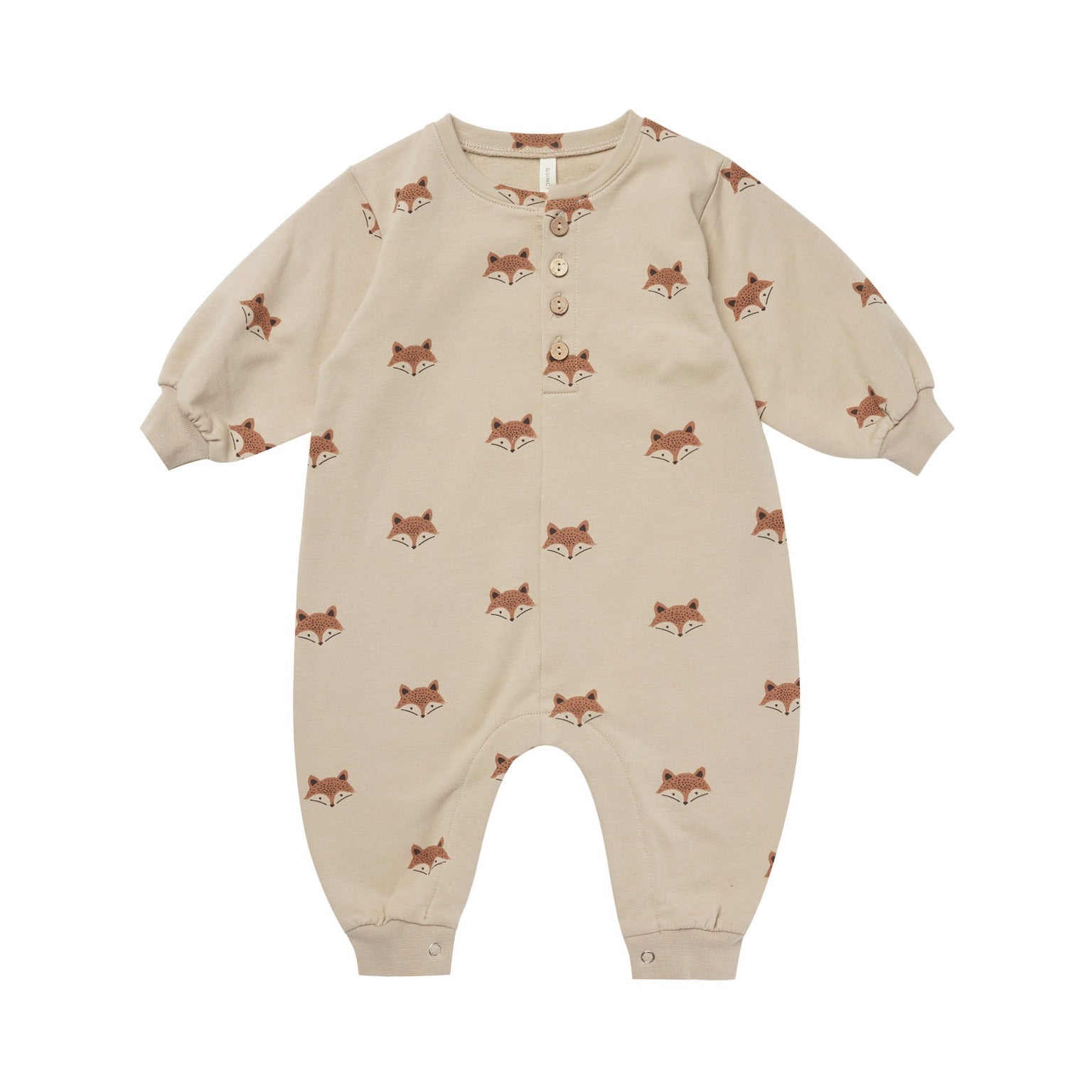 Quincy Mae Relaxed Fleece Jumpsuit - Foxes