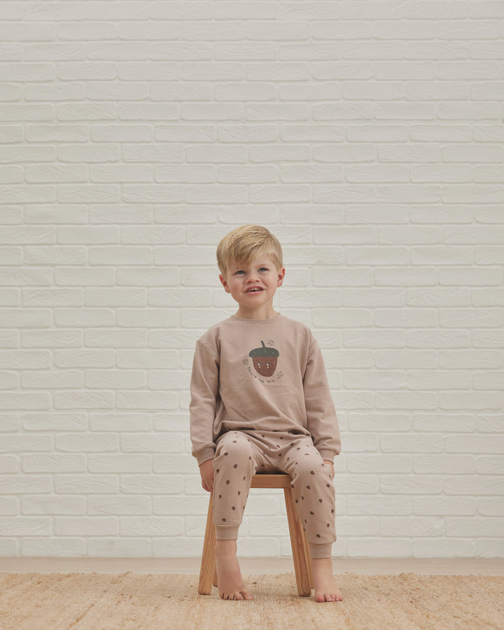 Quincy Mae Fleece Sweatshirt - Acorn