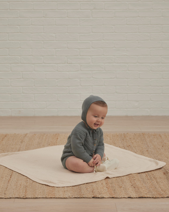Quincy Mae Knit Dalia Romper - Dusk