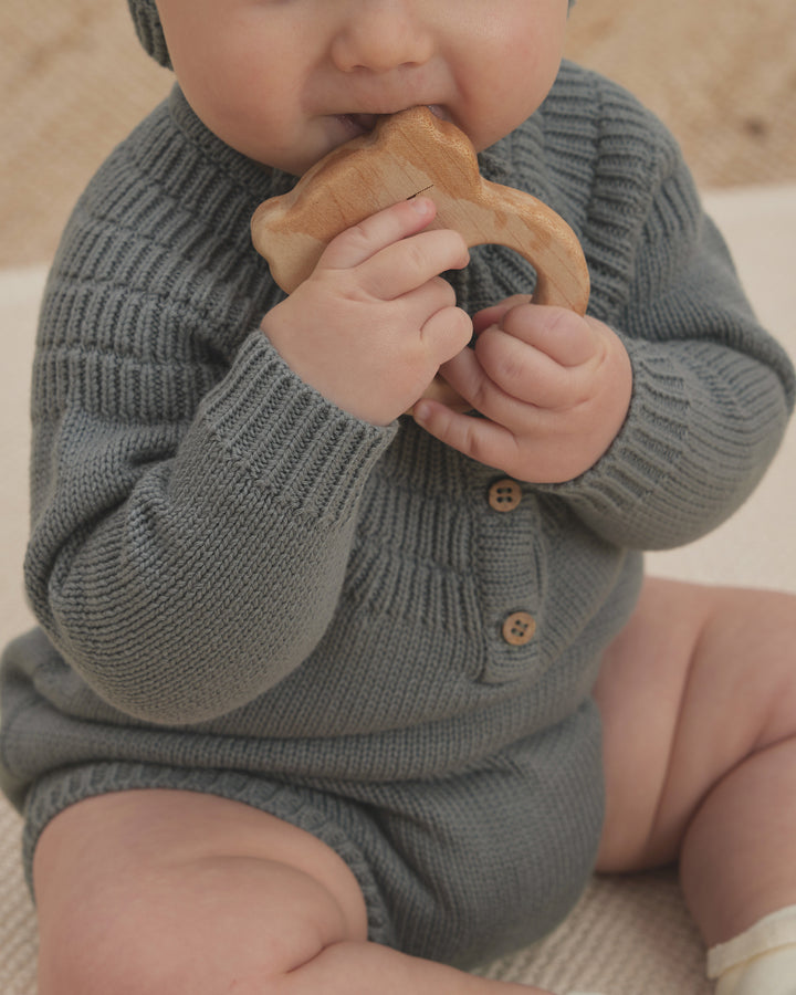 Quincy Mae Knit Dalia Romper - Dusk