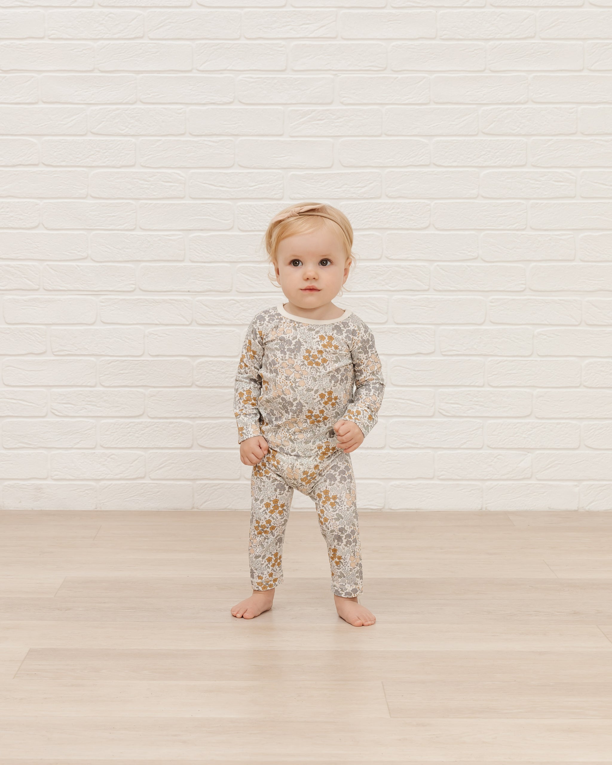 Quincy Mae Bamboo Long Sleeve Tee - Garden