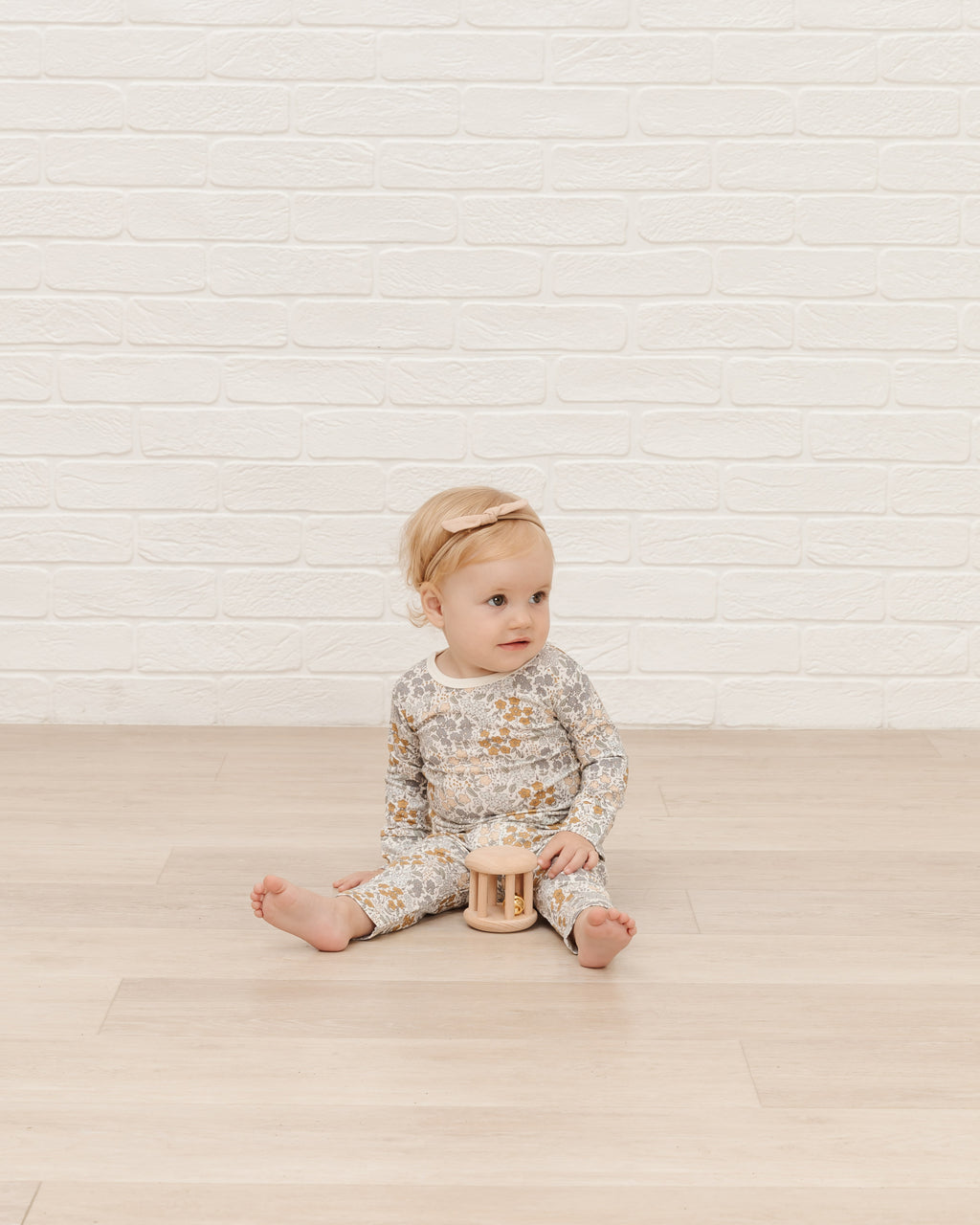 Quincy Mae Bamboo Long Sleeve Tee - Garden