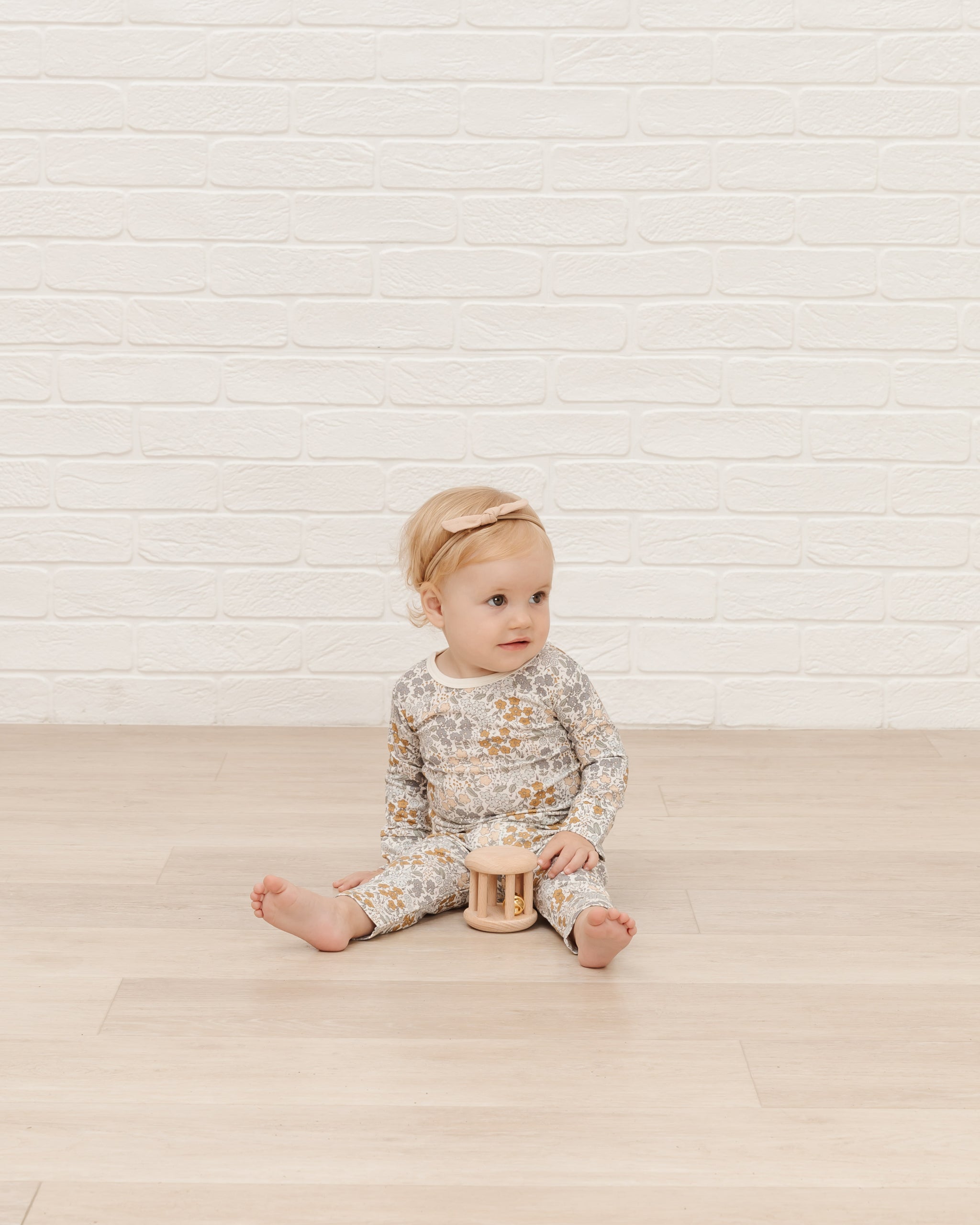 Quincy Mae Bamboo Long Sleeve Tee - Garden