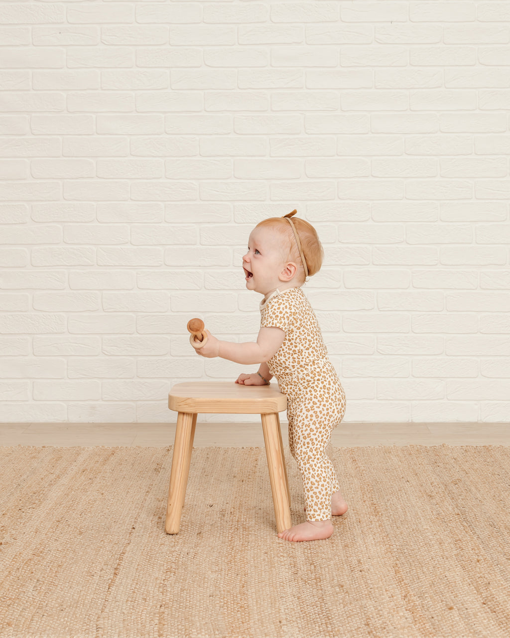 Quincy Mae Bamboo Long Sleeve Tee - Cheetah