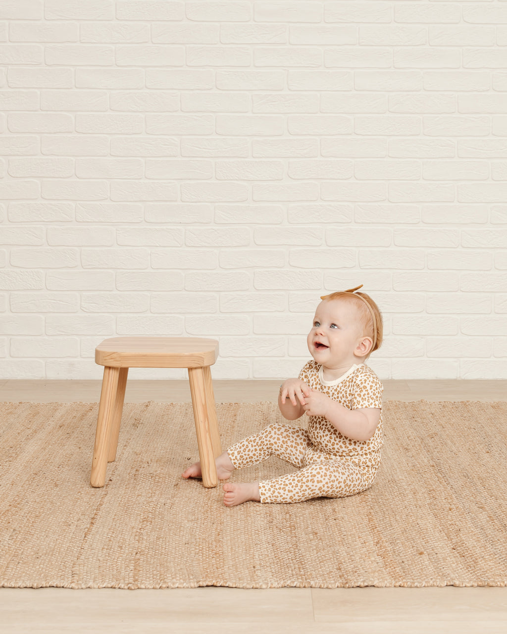 Quincy Mae Bamboo Long Sleeve Tee - Cheetah