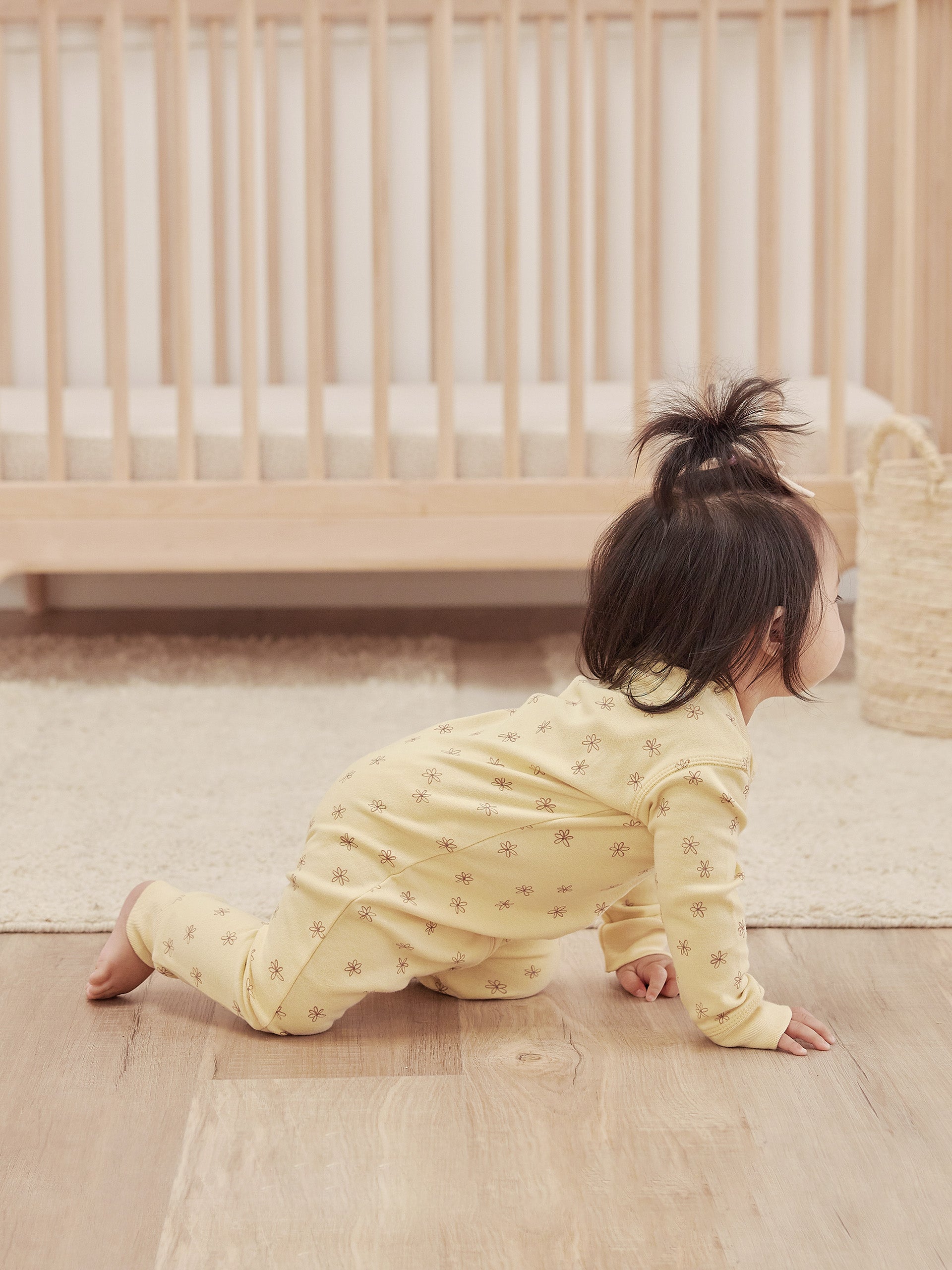 Quincy Mae Zip Long Sleeve Sleeper | Blossom