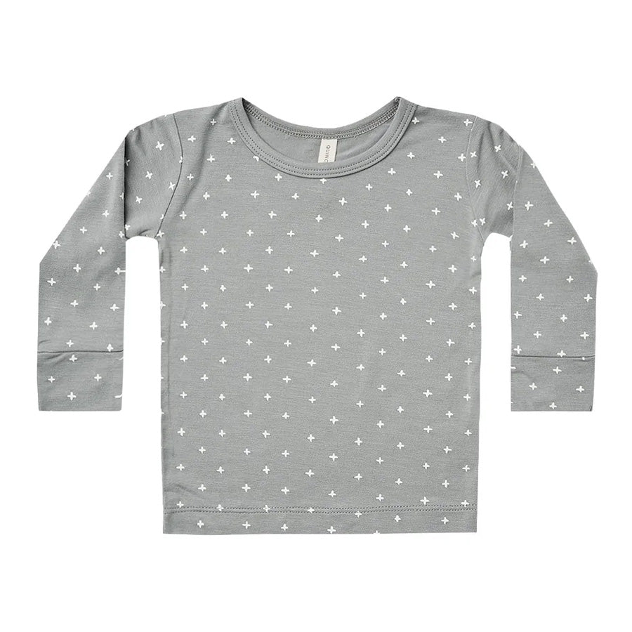 Quincy Mae Bamboo Longsleeve Tee - Criss Cross