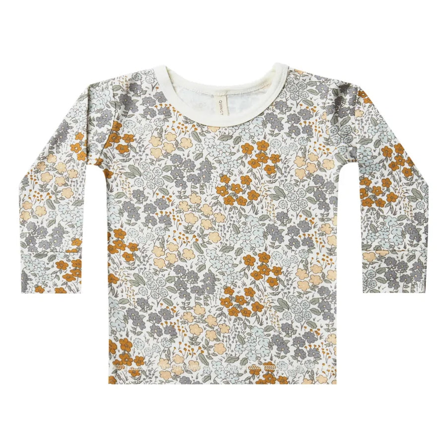 Quincy Mae Bamboo Long Sleeve Tee - Garden