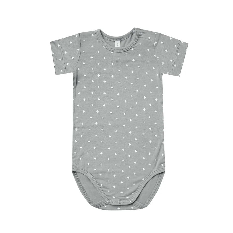Quincy Mae Bamboo Shortsleeve Bodysuit - Criss Cross
