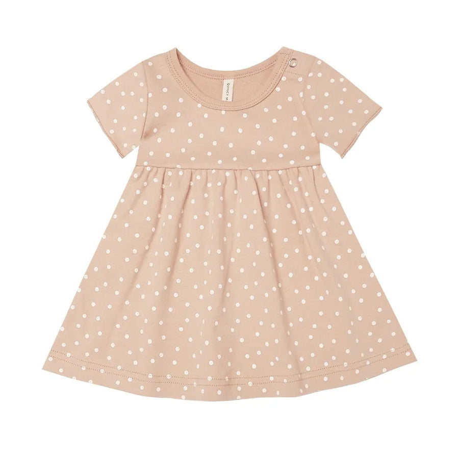 Quincy Mae Jersey Shortsleeve Dress - Dots