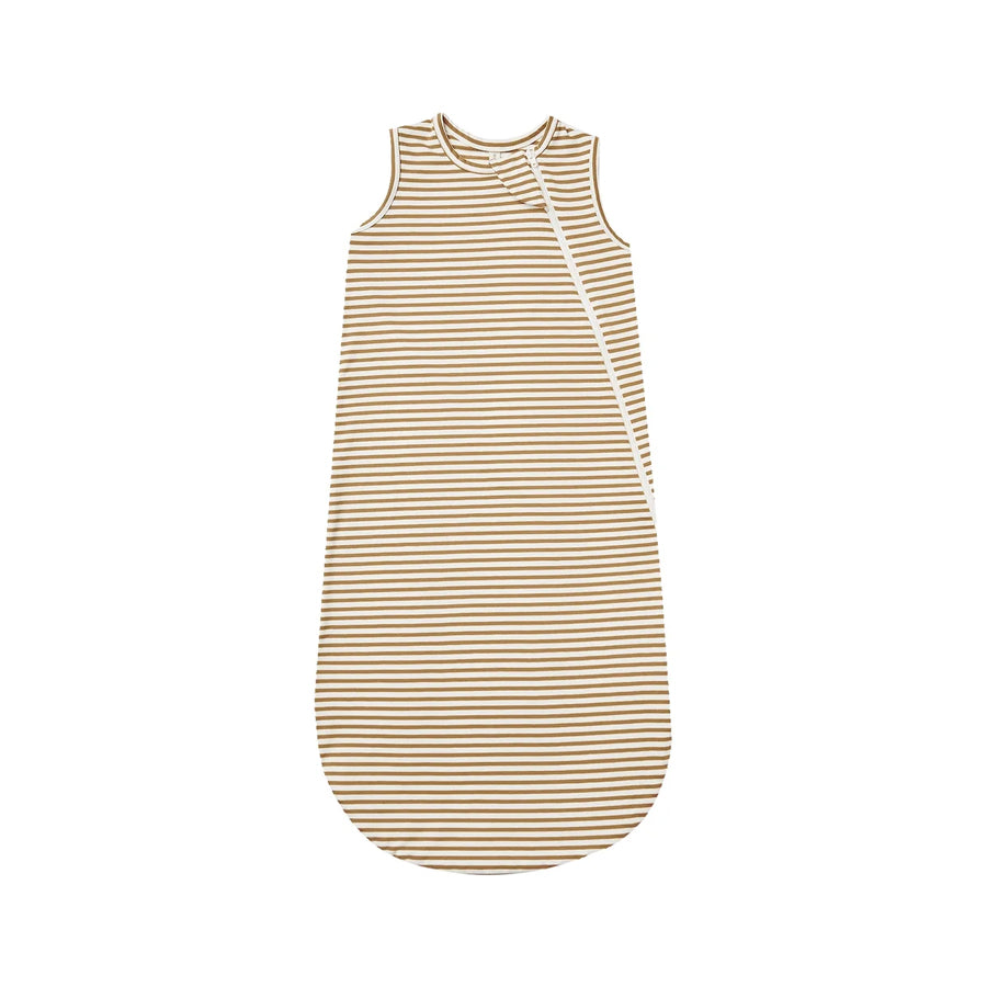 Quincy Mae Jersey Sleep Bag - Walnut Stripe