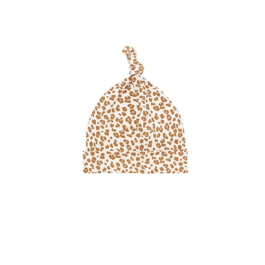Quincy Mae Knotted Baby Hat - Cheetah