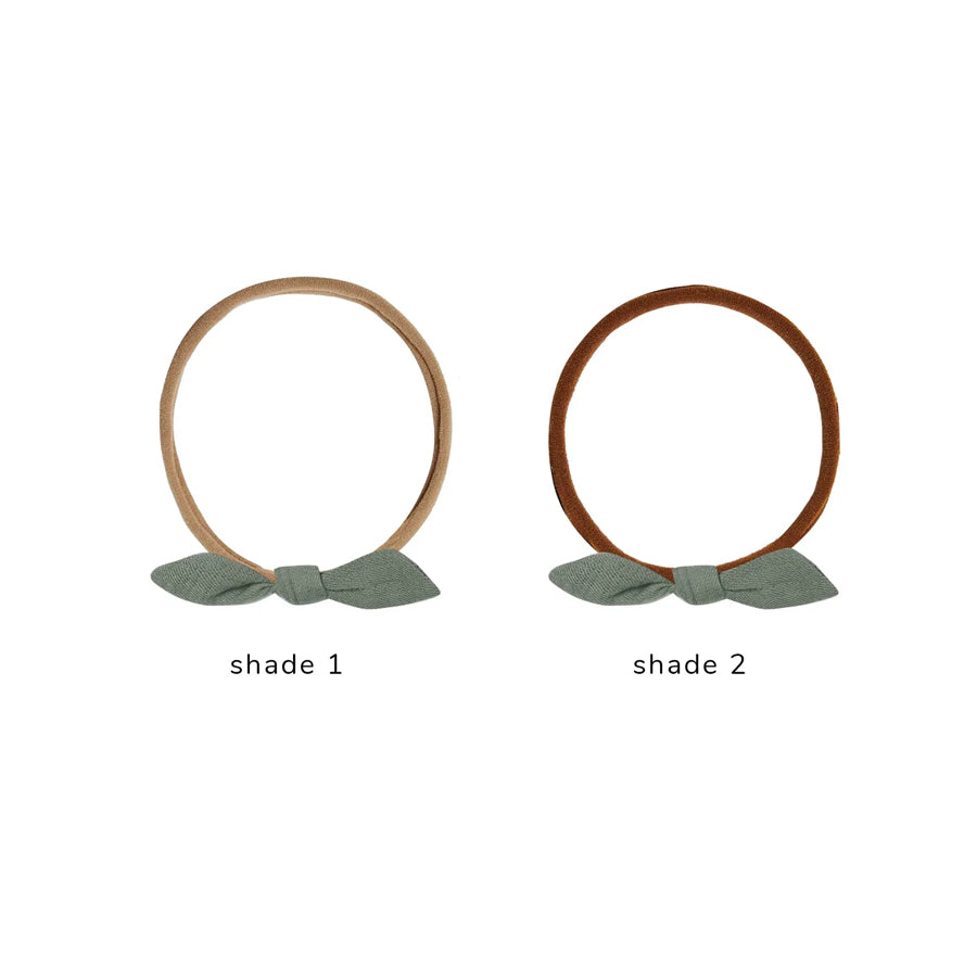 Quincy Mae Little Knot Headband - Basil