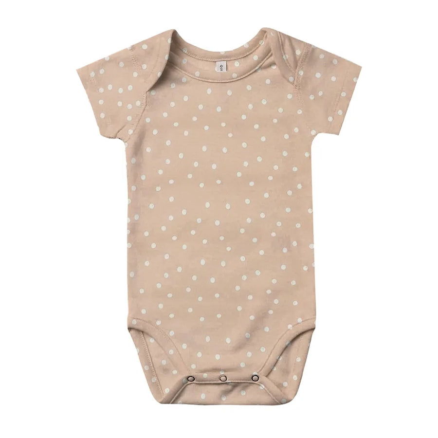 Quincy Mae Shortsleeve Bodysuit - Dots