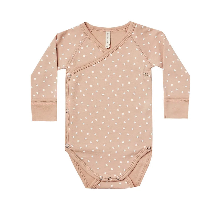 Quincy Mae Side Snap Bodysuit - Dots