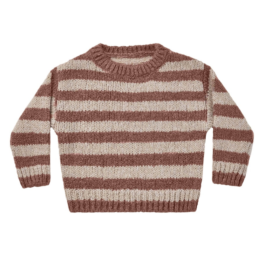 Rylee + Cru Aspen Sweater - Mocha Stripe