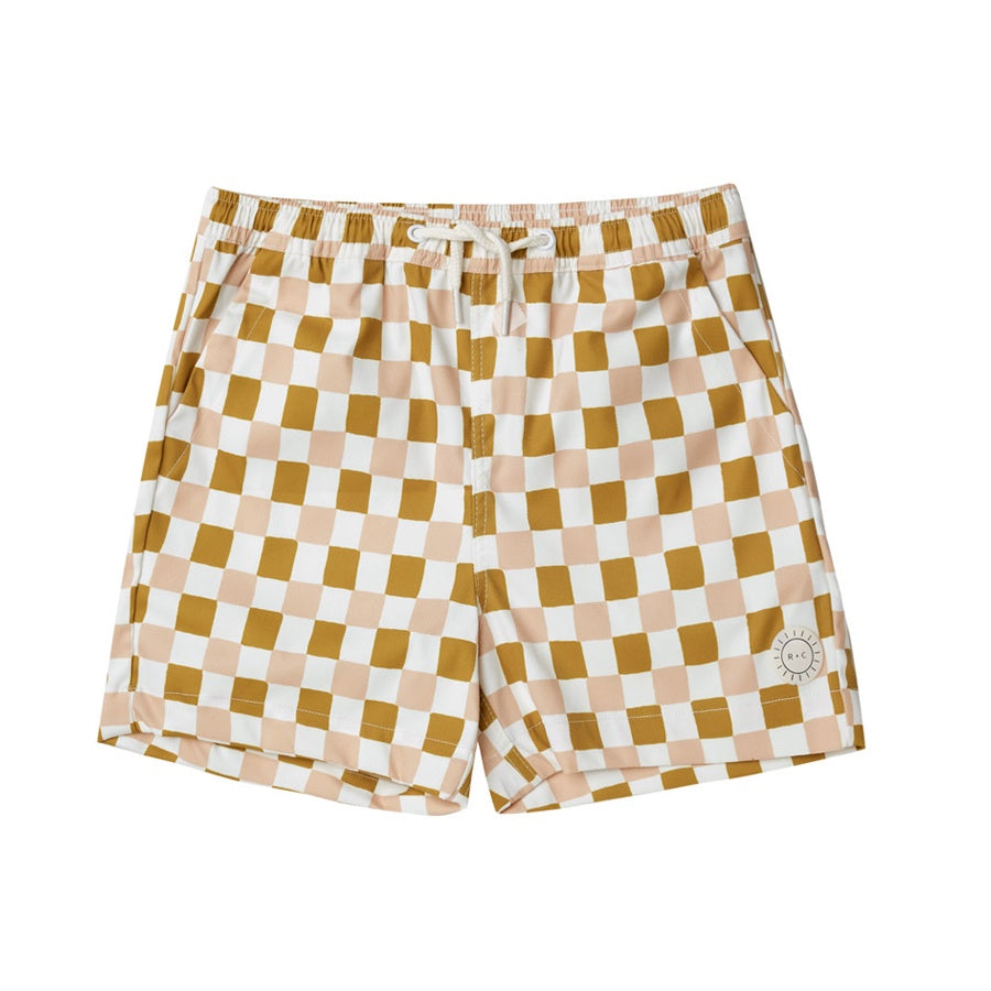 Rylee + Cru Boys Boardies - Retro Check