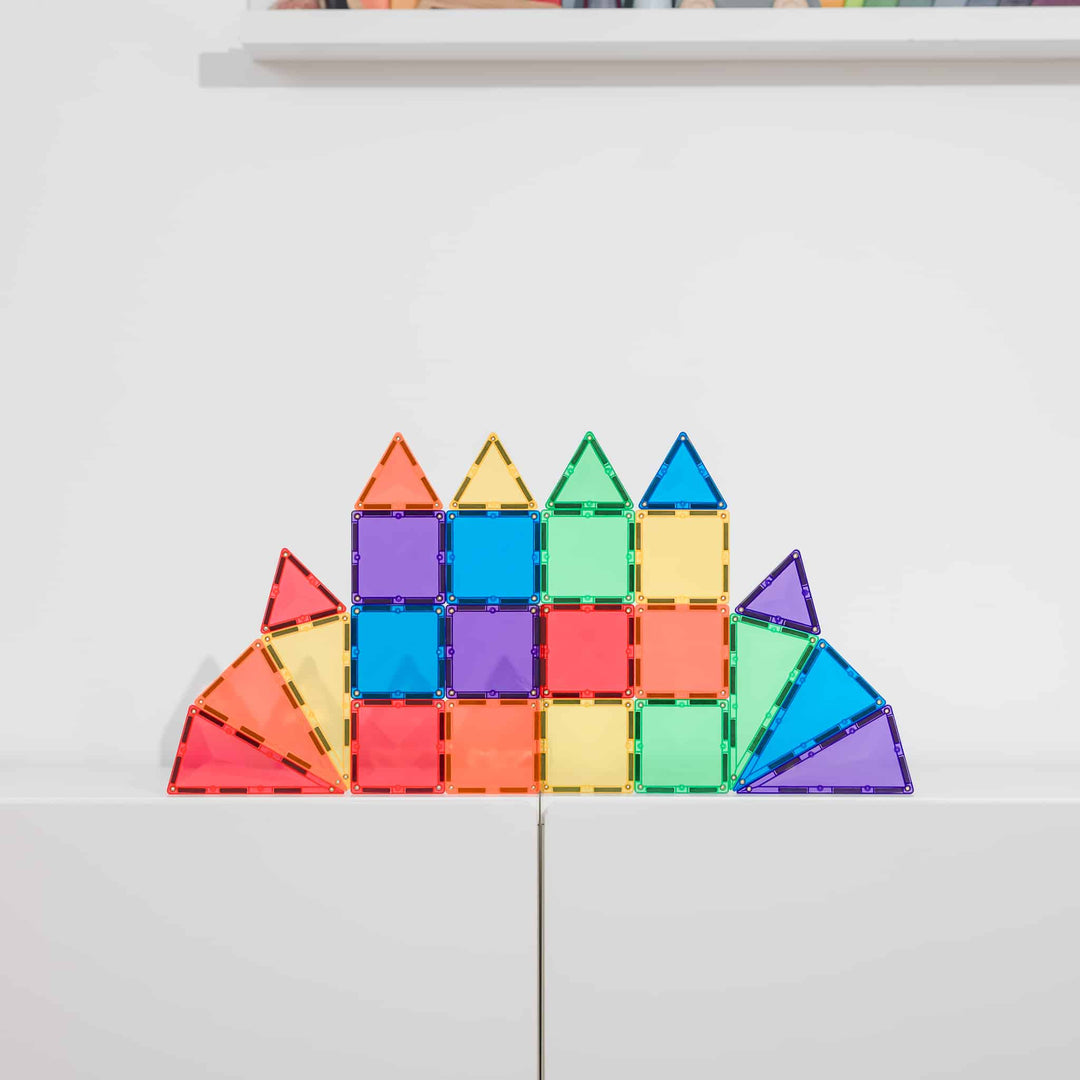 Connetix Tiles - 24 Piece Mini Pack | Rainbow