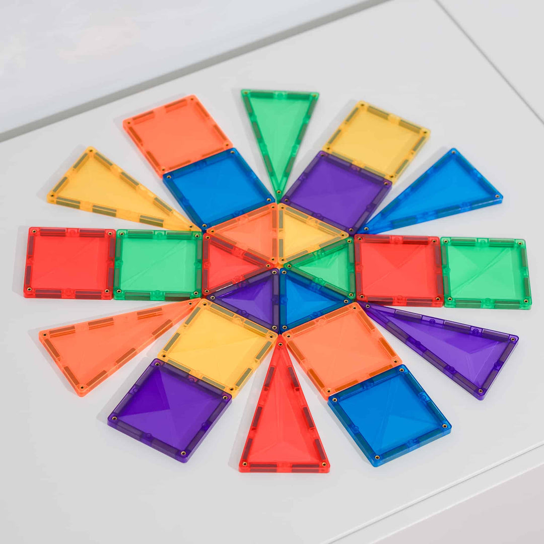 Connetix Tiles - 24 Piece Mini Pack | Rainbow