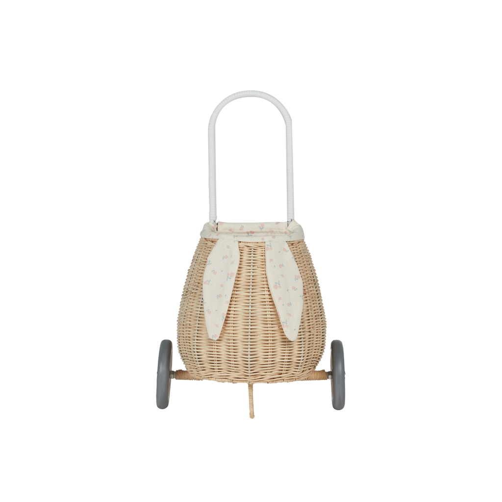 Rattan Bunny Luggy with Lining - Pansy