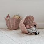 Rattan Lily Basket Set - Rose