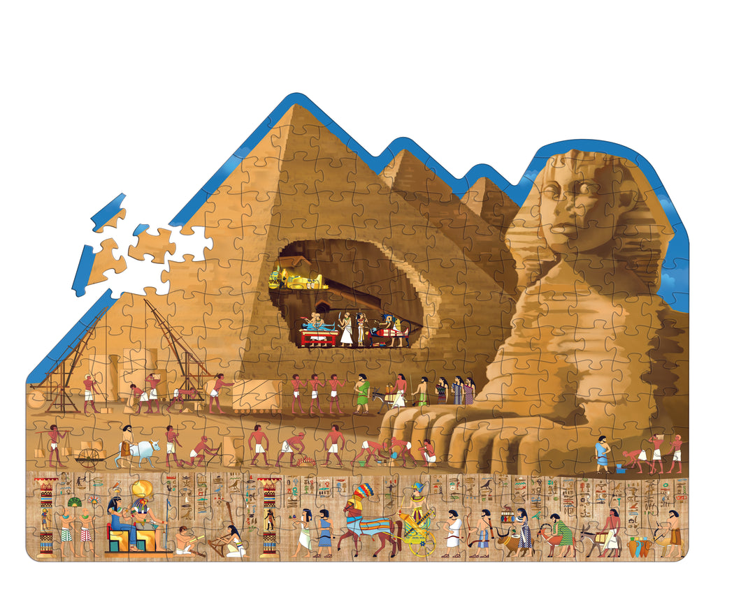 Travel Learn and Explore - Ancient Egypt 200+ Piece Puzzle & Book