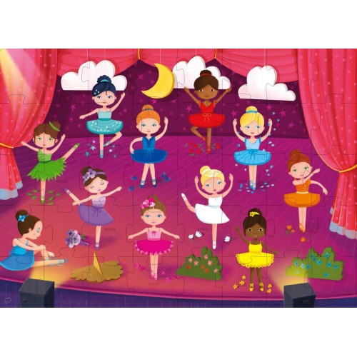 3D Puzzle and Book Set - Learn Colours Ballerinas