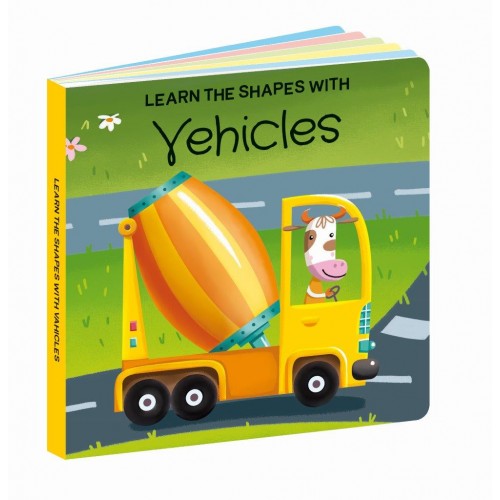 Learn Shapes Puzzle + Book Set - Vehicles