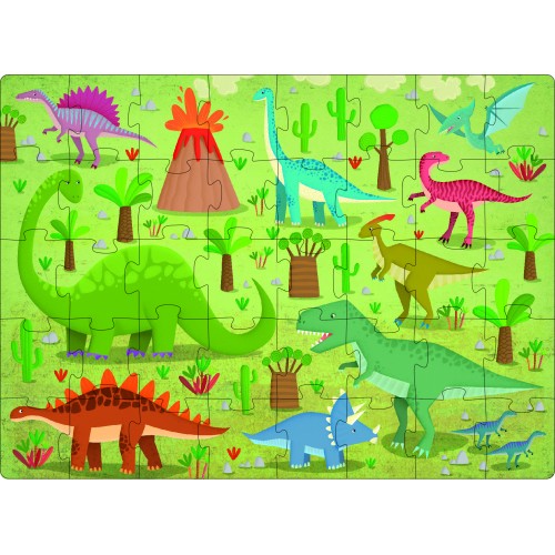 3D Puzzle and Book Set - Learn Words Dinosaurs