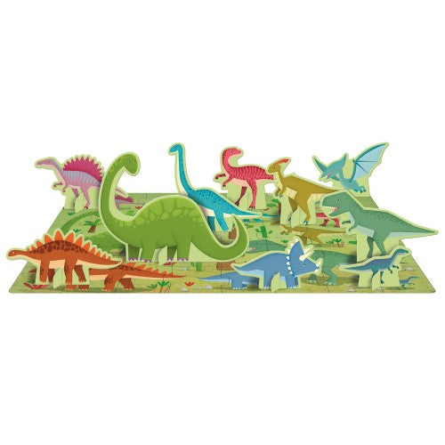 3D Puzzle and Book Set - Learn Words Dinosaurs
