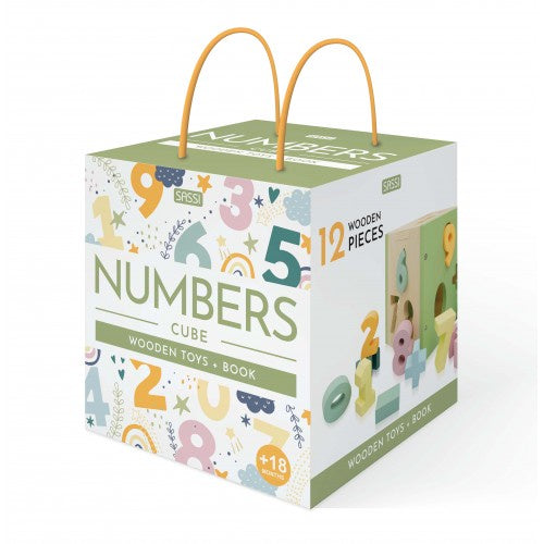 Wooden Sorting Box and Book - Numbers