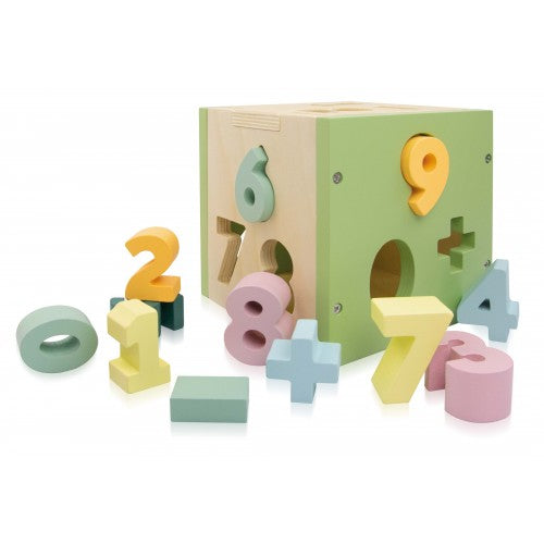 Wooden Sorting Box and Book - Numbers