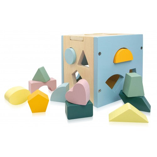 Wooden Sorting Box and Book - Shapes