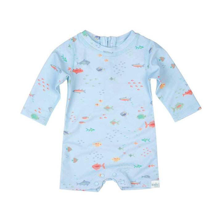 Toshi Swim Baby Onesie Long Sleeve - Reef